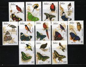 ZAYIX Belize  932-943 MNH Birds Butterflies Nature 083022S101 