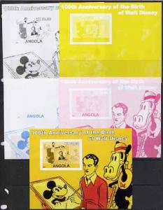 Angola 2001 Birth Centenary of Walt Disney #01 s/sheet - ...