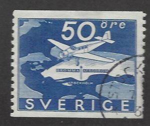 Sweden SC#263 Used F-VF SCV$8.50...Great Spot(s)!