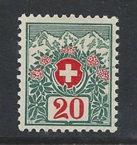 Switzerland J40 OG.  Pretty Stamp!!