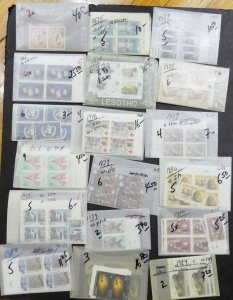 EDW1949SELL : LESOTHO Extensive collection of all VF MNH Cplt sets. Cat $1,254.