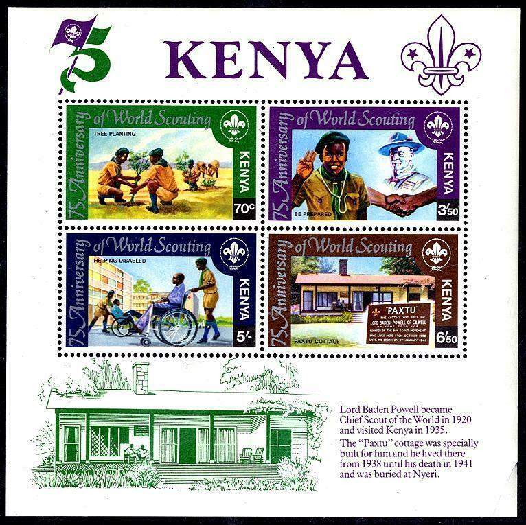 HERRICKSTAMP KENYA Sc.# 224 Scouts S/S