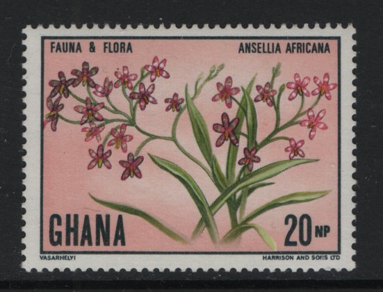 Ghana   #404 MNH 1970  African orchid 20np