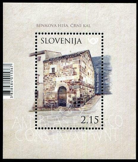 HERRICKSTAMP NEW ISSUES SLOVENIA Sc.# 1308 Rural Houses Souvenir Sheet