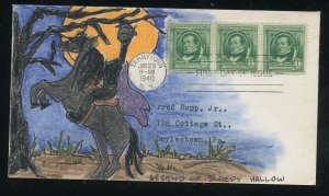 US 859 Washington Irving Famous American Kate Hayden HC cachet FDC ADDR 