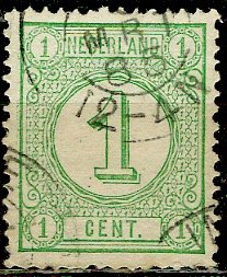 Netherlands; 1894: Sc. # 35: O/Used Single Stamp