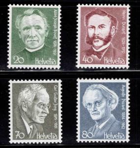 Switzerland Scott 662-665 MNH** 1978 stamp set