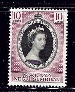 Malaya-Negri Sembilan 63 MH 1953 QEII Coronation    (ap1557)