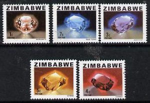 ZIMBABWE - 1980 - Minerals - Perf 5v Set - Mint Never Hinged