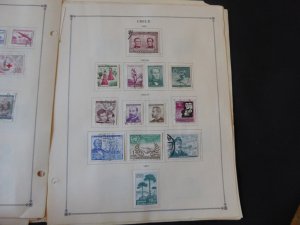 Chile 1949-1980 Mint/Used Stamp Collection on Album Pages