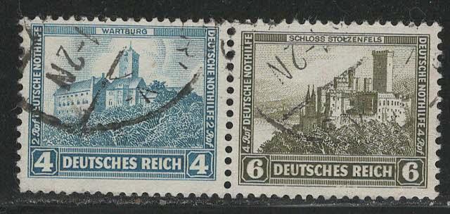 Germany Scott # B44, B45, used, se-tenant, Mi# W43