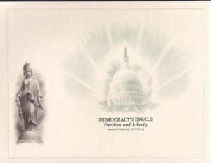 {BJ Stamps} BEP B-150 Souvenir Card ANA 1991, unused w/envelope 