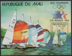 Mali 1984 MNH Sc C500 700fr Windsurfing Summer Olympics LA