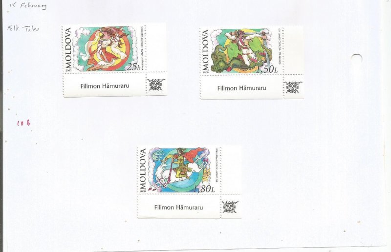 MOLDOVA - 2000 - Folk Tales - Perf 3v Set - M L H