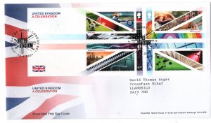 2021 United Kingdom A Celebration mini sheet FDC London EC1 SP PMK WS29353 