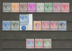 MALAYA/SINGAPORE 1948 SG 16/30 MNH Cat £475