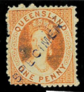 aa5619c - Australia QUEENSLAND - STAMP - SG # 59 overprinted SPECIMEN Mint MH