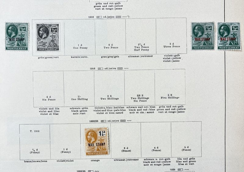 Montserrat QV/QE Used MH MNH (Apx 40 Items) MK6014