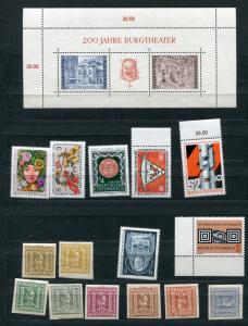 Austria Accumulation Sheet MNH Stamps MNH/MH a2010hz