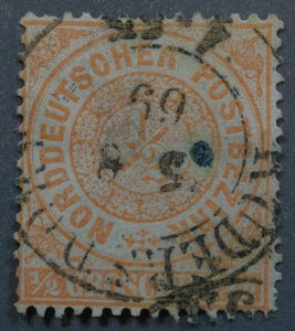 North German Confederation #15 Used VF Place Cancel Date 5 8 69