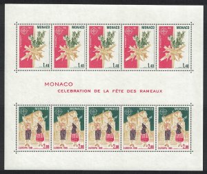 Monaco European Folklore MS 1981 MNH SG#MS1490 MI#1473-1474