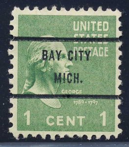 Bay City MI, 804-71 Bureau Precancel, 1¢ Washington