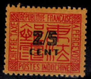 Indo-China Scott J58 MH*  1931 postage due