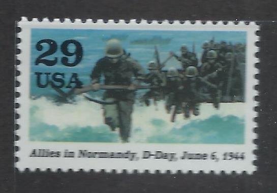 2838c WWII D-Day MNH single