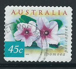 Australia SG 1865 perf 11½ Used  self adhesive Flowers Morning Glory