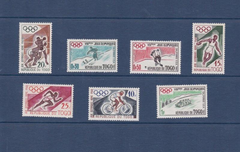 Togo 1960 Olympic Games Set MH SG244-50 VGC