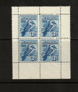 Australia #95a Mint Fine - Very Fine Never Hinged Pane Of Four