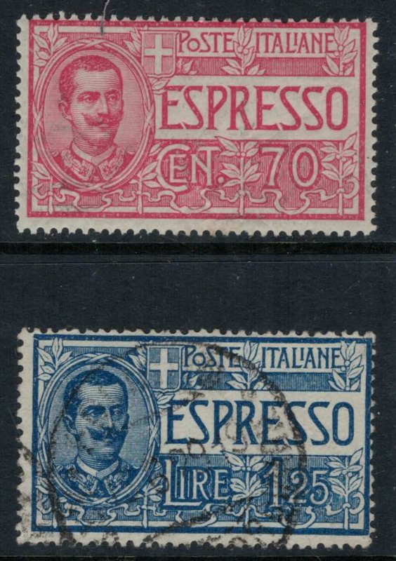 Italy #E4*, E5  CV $1.85