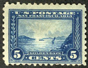 US # 403 SCV $150 5c Perf 10 Pan Pacific, F/VF mint hinged, terrific color, R...