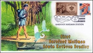 23-046, 2023, Barefoot Mailman, Event Cover, Pictorial Postmark, Edwin Bradley,