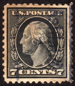 1917, US 7c, Washington, Used, Sc 507