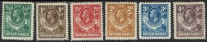 NORTHERN RHODESIA 1925 KGV GIRAFFE AND ELEPHANTS ½D - 4D