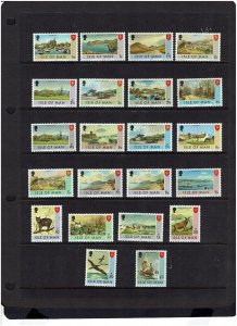 Isle of Man: 1973 Manx Scenery definitive set, Mint Never Hinged