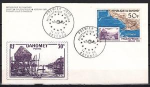 Dahomey, Scott cat. C94. Philexafrique, Stamp on Stamp issue. First day cover.