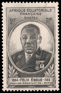 French Equatorial Africa #156  MNH - Gov. Gen. Felix Eboue (1945)