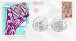 FRANCE  1973 Opening of the New Postal Museum Building  FDC14406