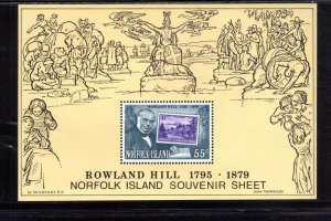 NORFOLK ISLAND #248a 1979 SIR ROLAND HILLMINT VF NH O.G S/S aa