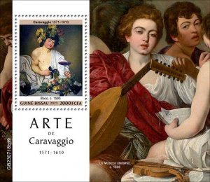 GUINEA BISSAU - 2023 - Art, Caravaggio - Perf Souv Sheet - Mint Never Hinged