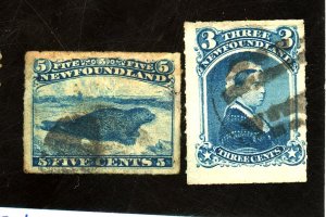 NEWFOUNDLAND #39-40 USED FVF 40 HR Cat $30