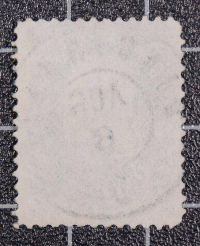 Scott 63 1 Cent Franklin Used Nice Stamp Blue Cincinnati 6 Aug Cancel SCV $45.00 