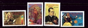 Maldive Is 1268-71 MNH 1988 Scientists    (ap5608)