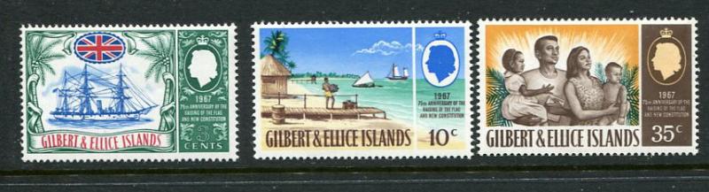 Gilbert Is #132-4 MNH