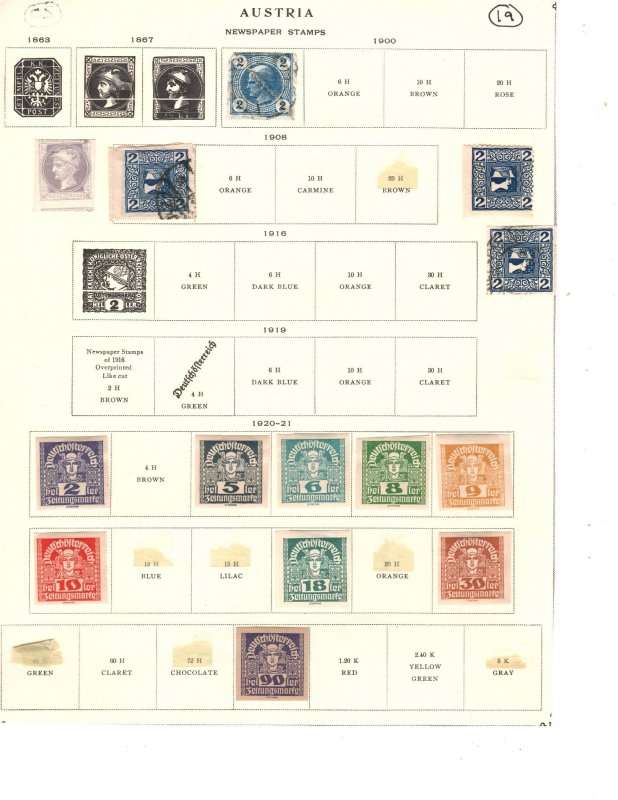 Austria - Collection  / Lot of 96 Stock & Album Pages for Collector or Resale