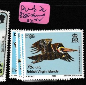 British Virgin Islands Birds SC 385-8 MNH (3gaw) 