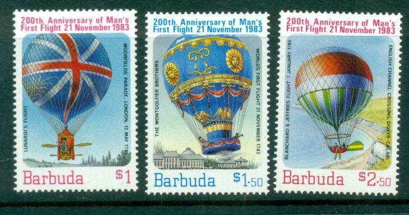 Barbuda 1983 First Manned Balloon Flight Bicentenary MUH