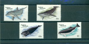 Antigua & Barbuda - Sc# 703-6. 1983 Whales. MNH $7.35.